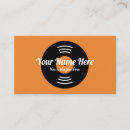 Search for music business cards Djs