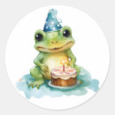Search for cute happy frog stickers Birthday party