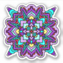 Search for colorful mandala stickers Blue