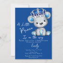 Search for prince baby boy shower invitations Blue