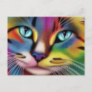 Search for pink cats postcards Colourful