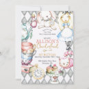 Search for wonderland 1st birthday invitations Onederland first birthday