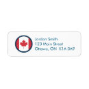 Search for canadian return address labels Red