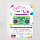 Search for 90s hen party invitations Bach to the 90s