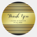 Search for stripe wedding stickers Gold