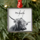 Search for black and white cow christmas tree decorations Animal