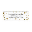 Search for gold bokeh return address labels Chic
