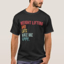 Search for funny weight lifting tshirts Cats