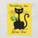 Search for tea lover postcards Black