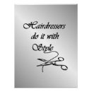 Search for hairdressing posters Hair stylist