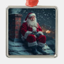 Search for rooftops christmas tree decorations Santa claus