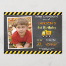 Search for bulldozer birthday invitations Construction