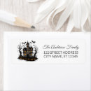 Search for haunted house return address labels Full moon