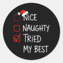 Search for naughty santa stickers Xmas
