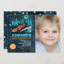 Search for outer space birthday invitations Boy space party
