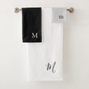 Search for black and white modern bath towels Basic