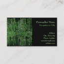 Search for data business cards Programmer