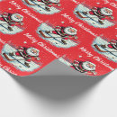 Search for ice hockey wrapping paper Santa