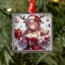 Search for anime christmas tree decorations Santa