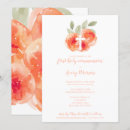 Search for peach first communion invitations Watercolor