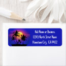 Search for beach scene return address labels Tropical