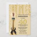 Search for champagne bottle birthday invitations Celebration