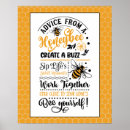Search for honeybees posters Yellow