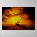Search for ship on stormy seas posters Vintage