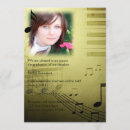 Search for music notes graduation invitations Modern