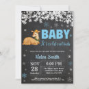 Search for holiday baby boy shower invitations Snowflake