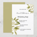 Search for olive green birthday invitations Botanical