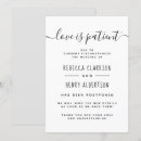 Search for love is patient invitations Reception
