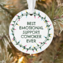 Search for funny office christmas tree decorations Best coworker ever