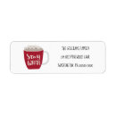 Search for hot chocolate return address labels Rustic