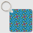Search for flower pattern square key rings Abstract