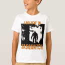 Search for sasquatch kids tshirts Finding bigfoot