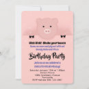 Search for pig birthday invitations Animal