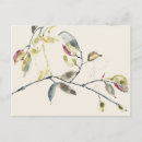 Search for branches horizontal postcards Watercolor