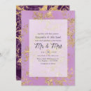 Search for purple marble invitations Gold