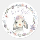 Search for little lamb baby shower stickers For her