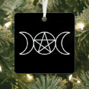 Search for pentagram christmas tree decorations Wicca
