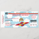 Search for pilot birthday invitations Boarding pass