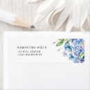 Search for blue hydrangea return address labels Modern