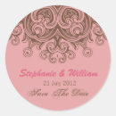 Search for pink and brown wedding stickers Bride