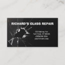 Search for broken business cards Windshield repair