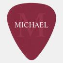 Search for red guitar picks initial