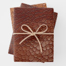 Search for leather look wrapping paper Brown