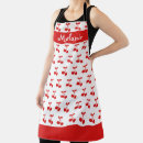 Search for red and white aprons Cherry