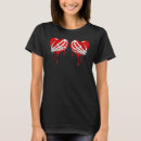 Search for bloody heart tshirts Valentine