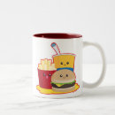 Search for burger and fries mugs Cheeseburger